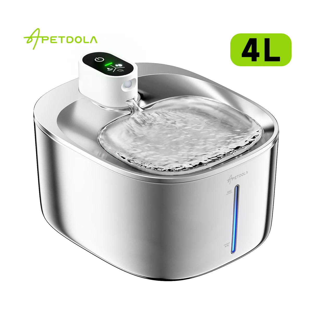 APETDOLA Wireless Cat Water Fountain Auto Sensor Drinker For Cats