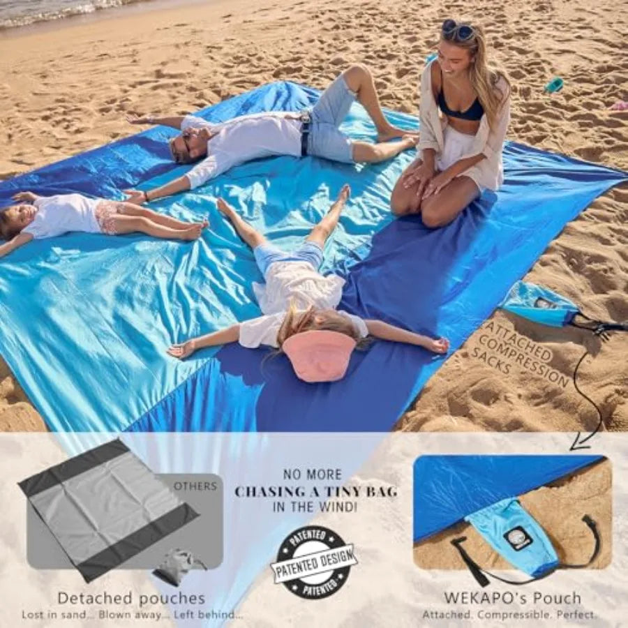 Sandproof Beach Blanket Waterproof Beach Mat Quick Dry
