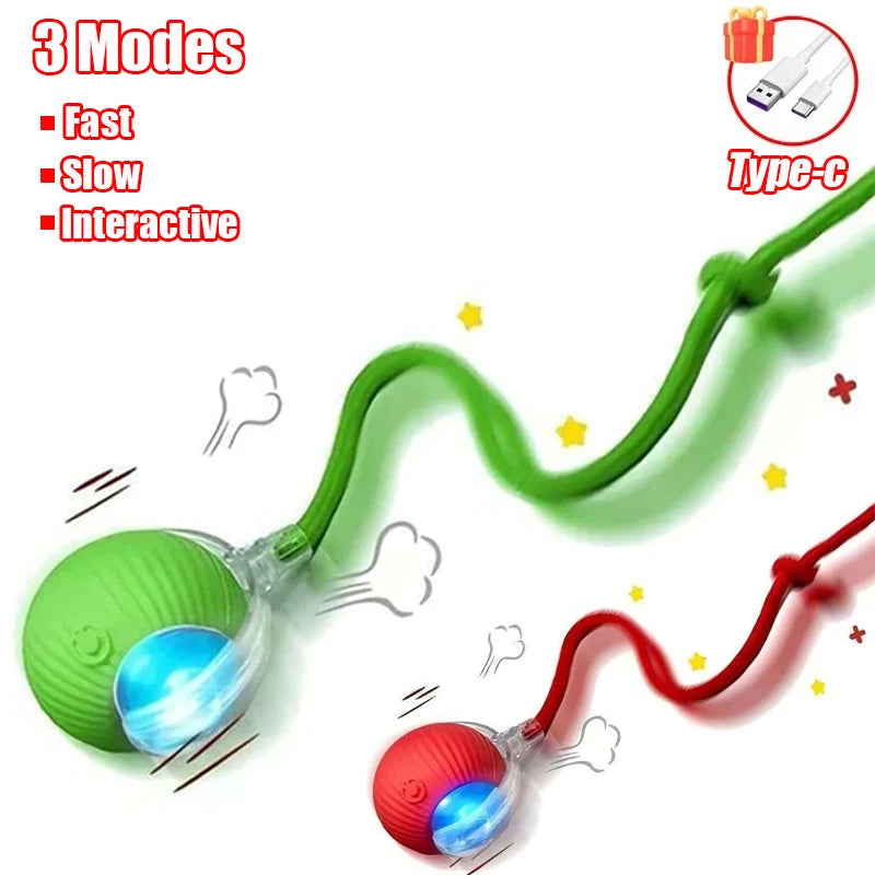 Automatic Rechargeable Rolling Ball Interactive Cat Toy