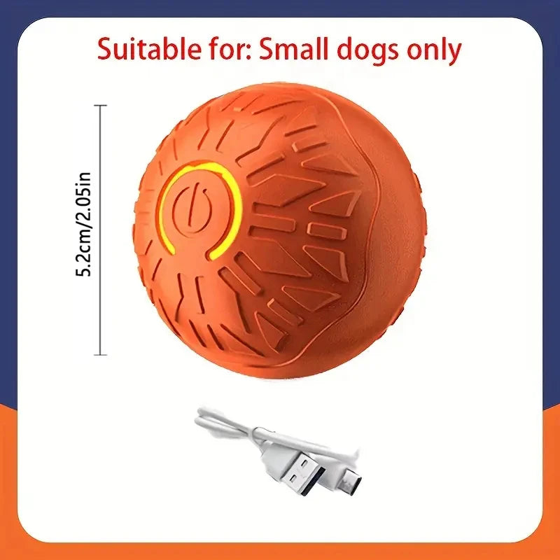 Smart Dog Ball Interactive Toy Rolling USB Rechargeable Chew Toy