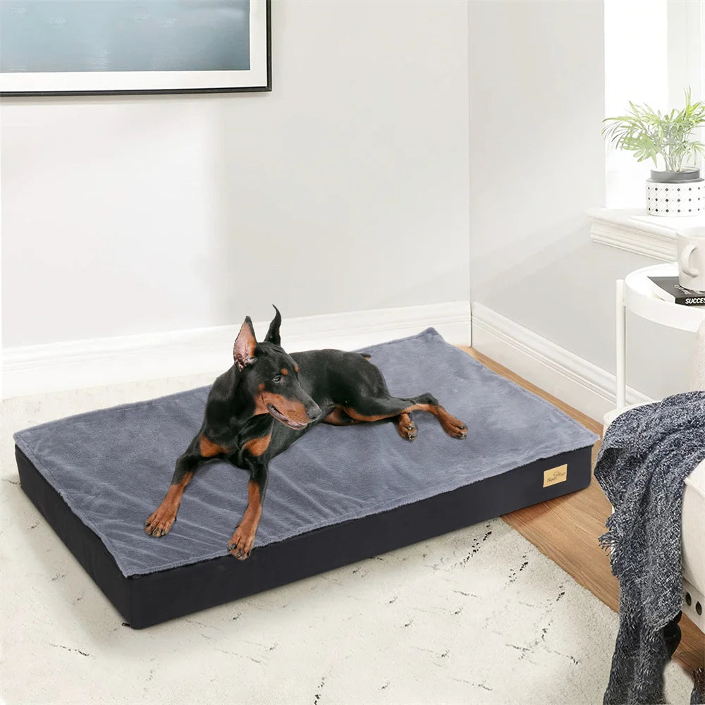 BORWART Orthopaedic Waterproof Dog Bed 2 In 1 Removable Cover
