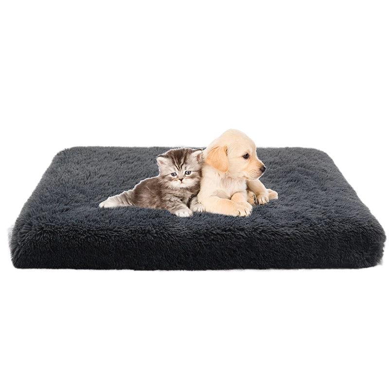 Plush Dog Bed Mat For Pets Removable Washable Cover