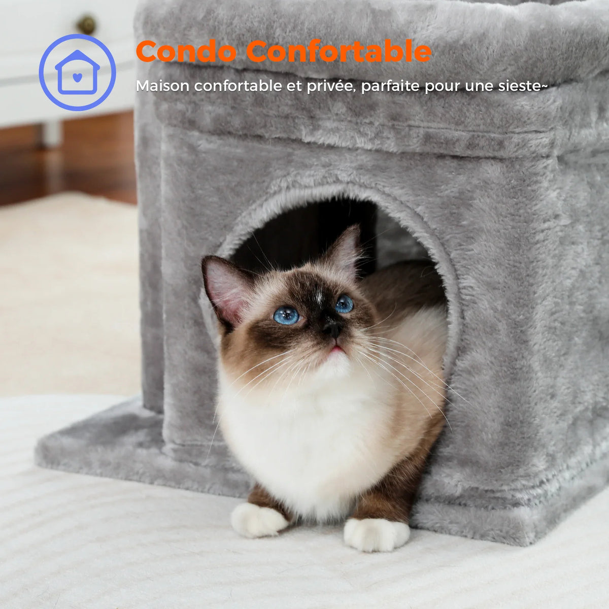 PAWZ Road Cat Tree With Sisal Posts And Cozy Condo