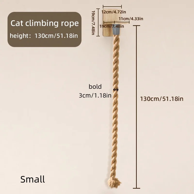 CZBNYX Cat Tree Wall Mounted Climbing Tower With Scratching Post And Rope