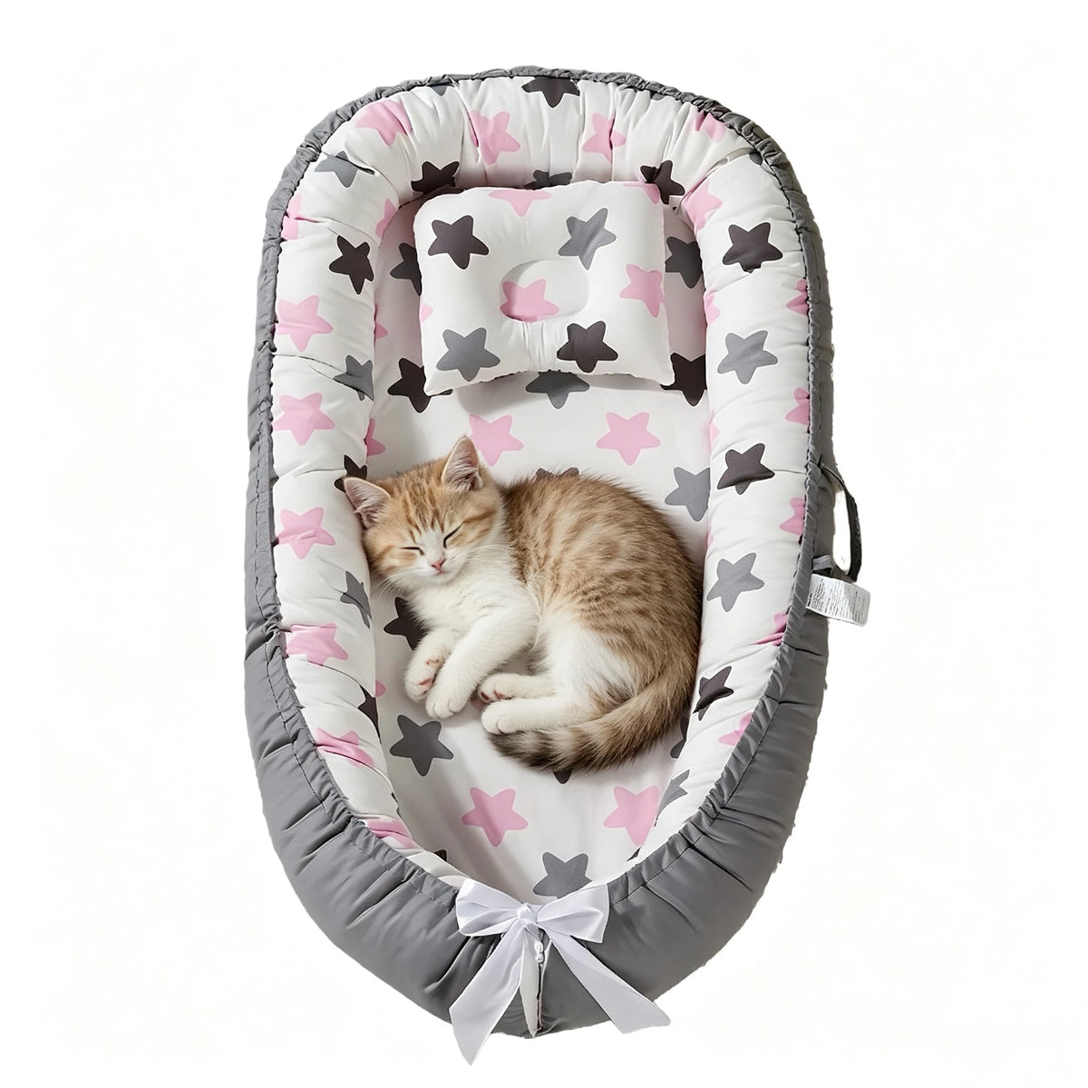 Reversible Memory Foam Pet Bed With Washable Cotton Cover