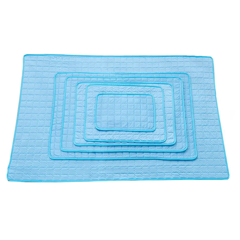 Pet Cooling Mat for Dogs and Cats Ice Silk Mattress