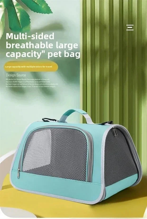 Portable Pet Carrier Handbag for Cats and Dogs Shoulder Bag