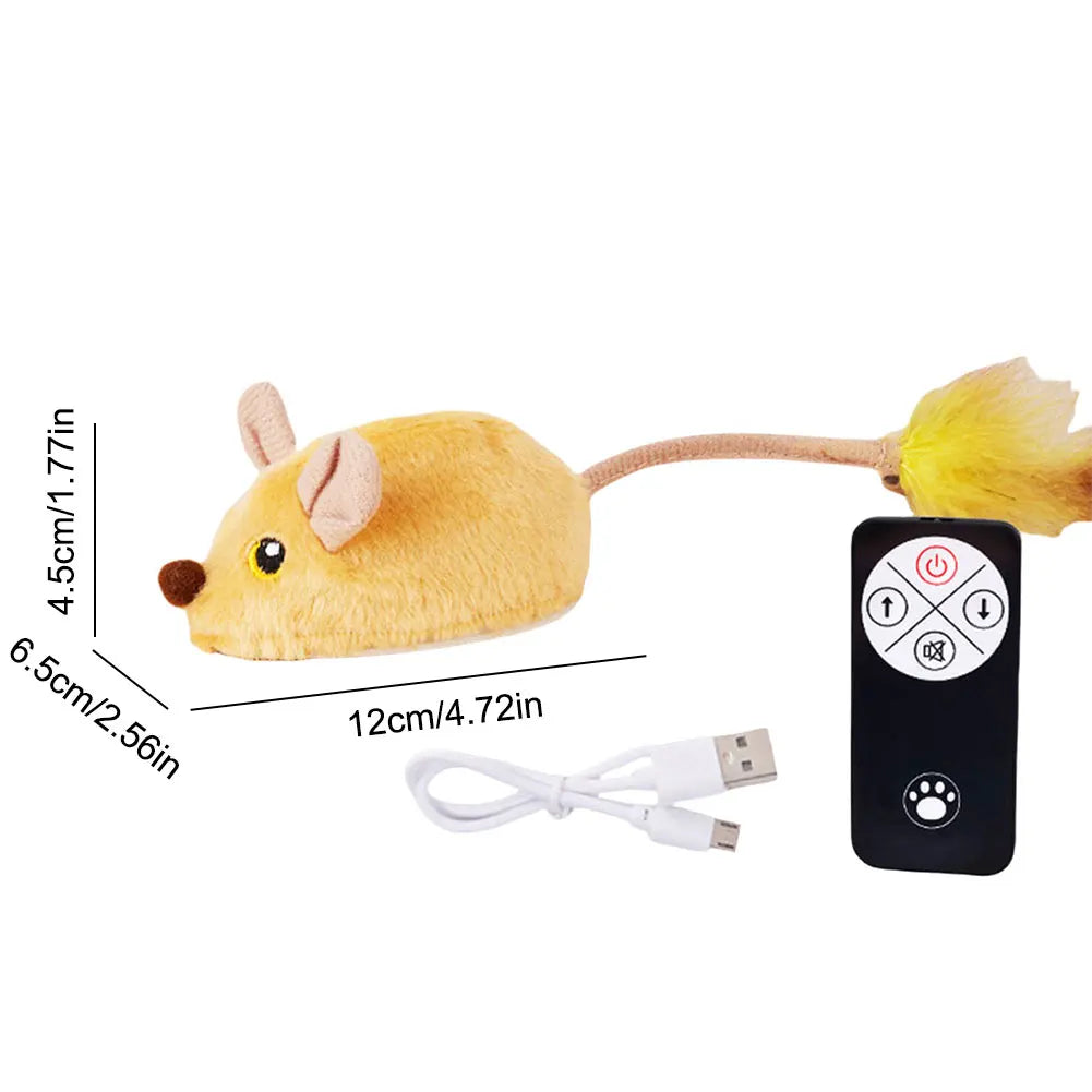 Shunmaii Interactive Electronic Mouse Cat Toy For Self Play Exercise