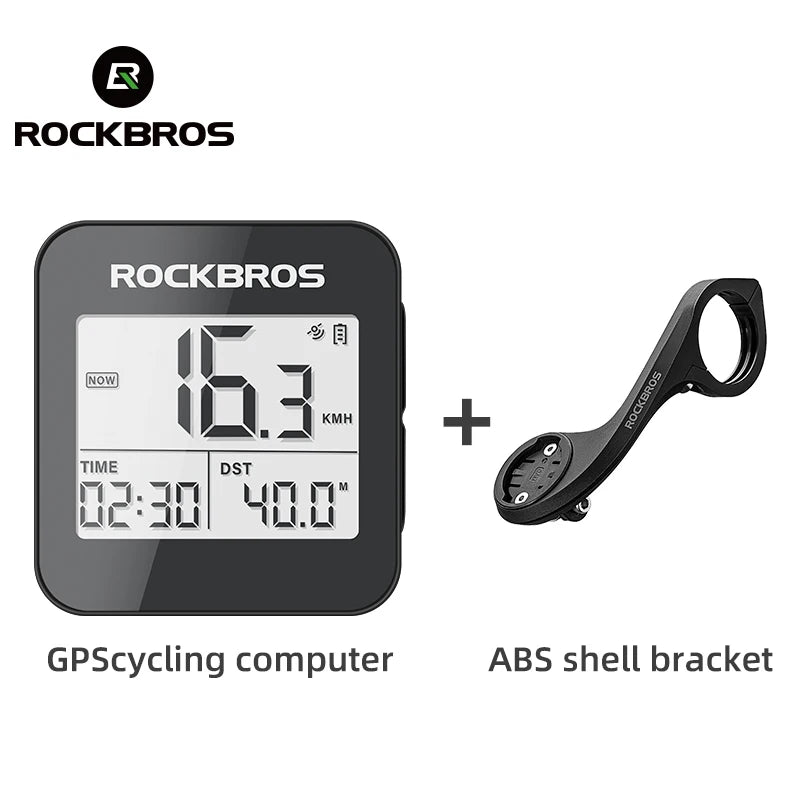 ROCKBROS GPS Bike Computer Speedometer Waterproof Wireless Cycling Odometer