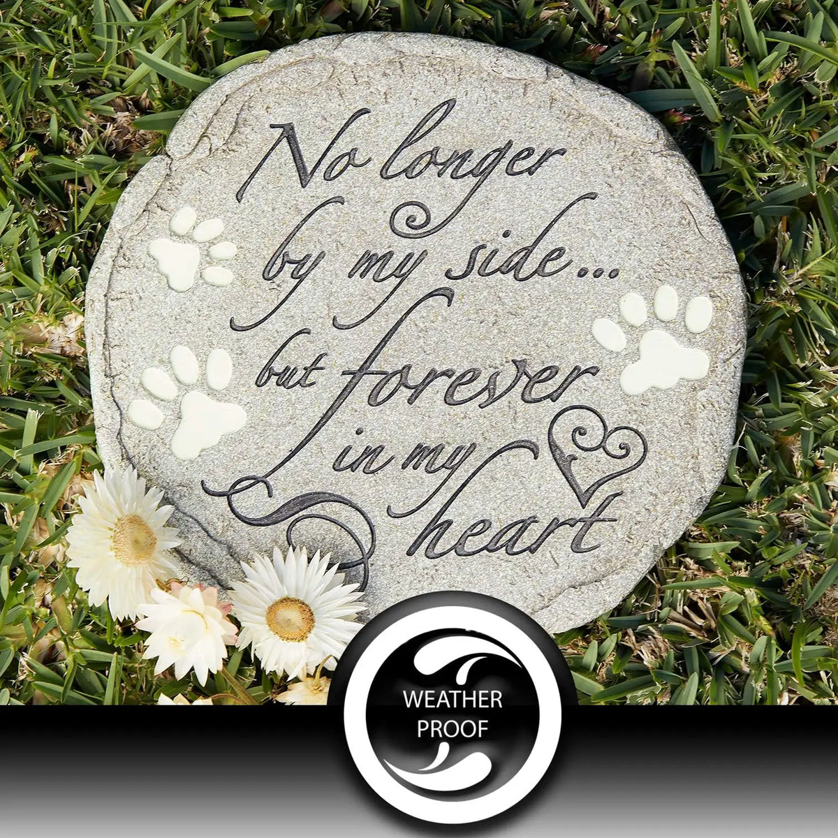 Pet Memorial Stone For Cats And Dogs Weatherproof Keepsake