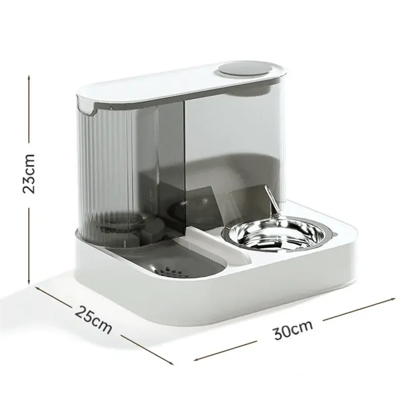 Gravity Pet Feeder And Water Fountain Dispenser Bowl Set for Cats and Dogs