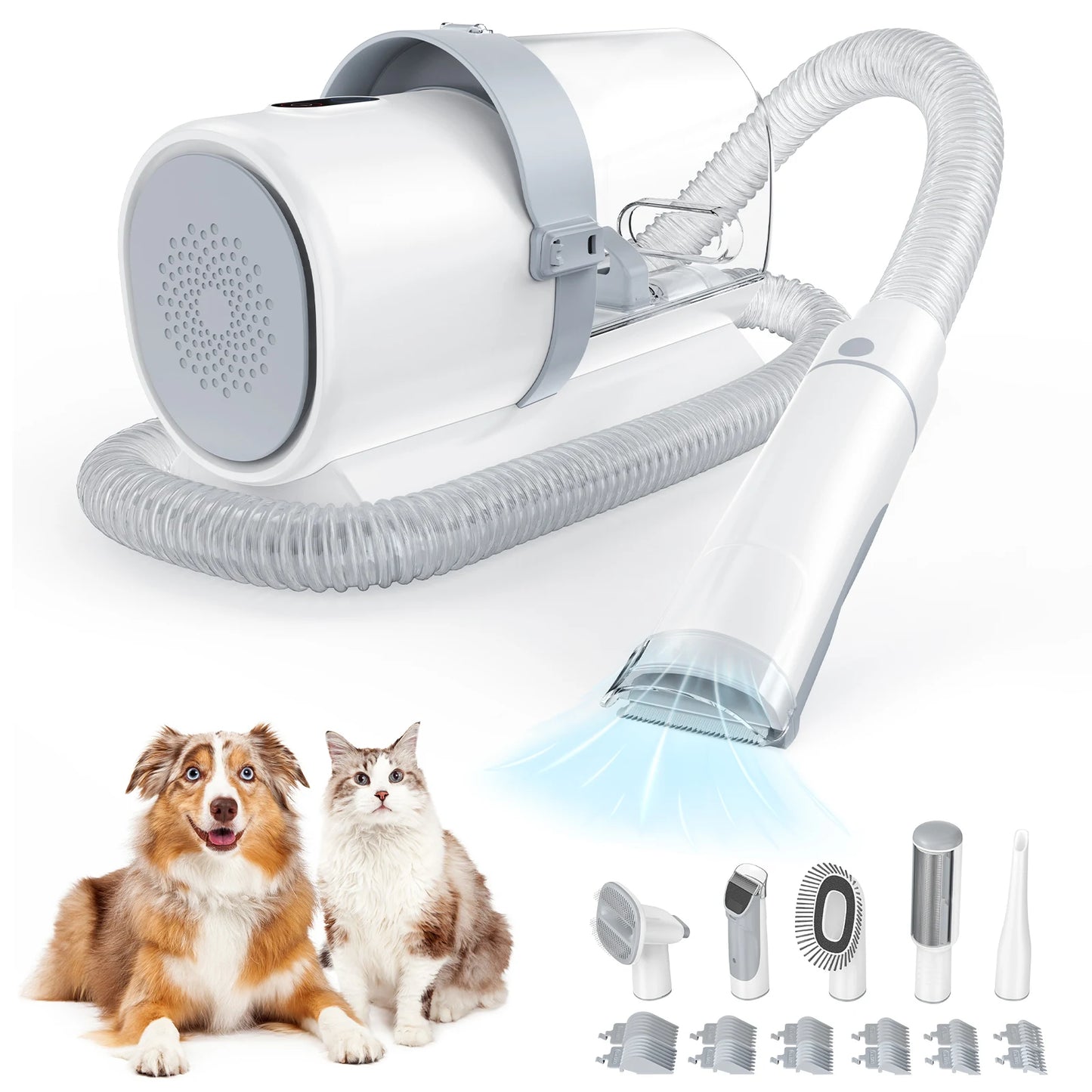 JHK Pet Grooming Vacuum Kit With Suction Modes And Tools