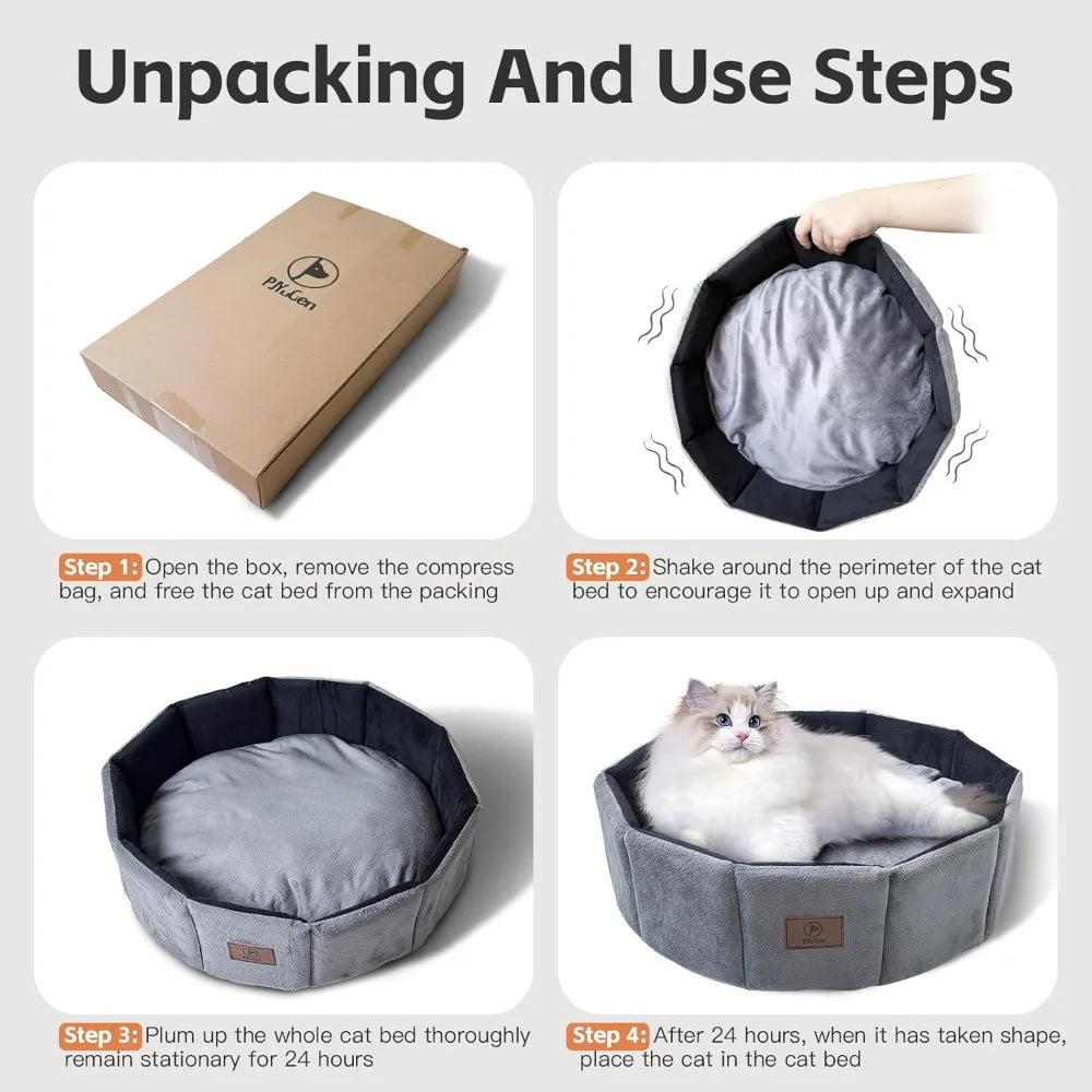 Orthopedic Round Memory Foam Pet Bed For Small Dogs