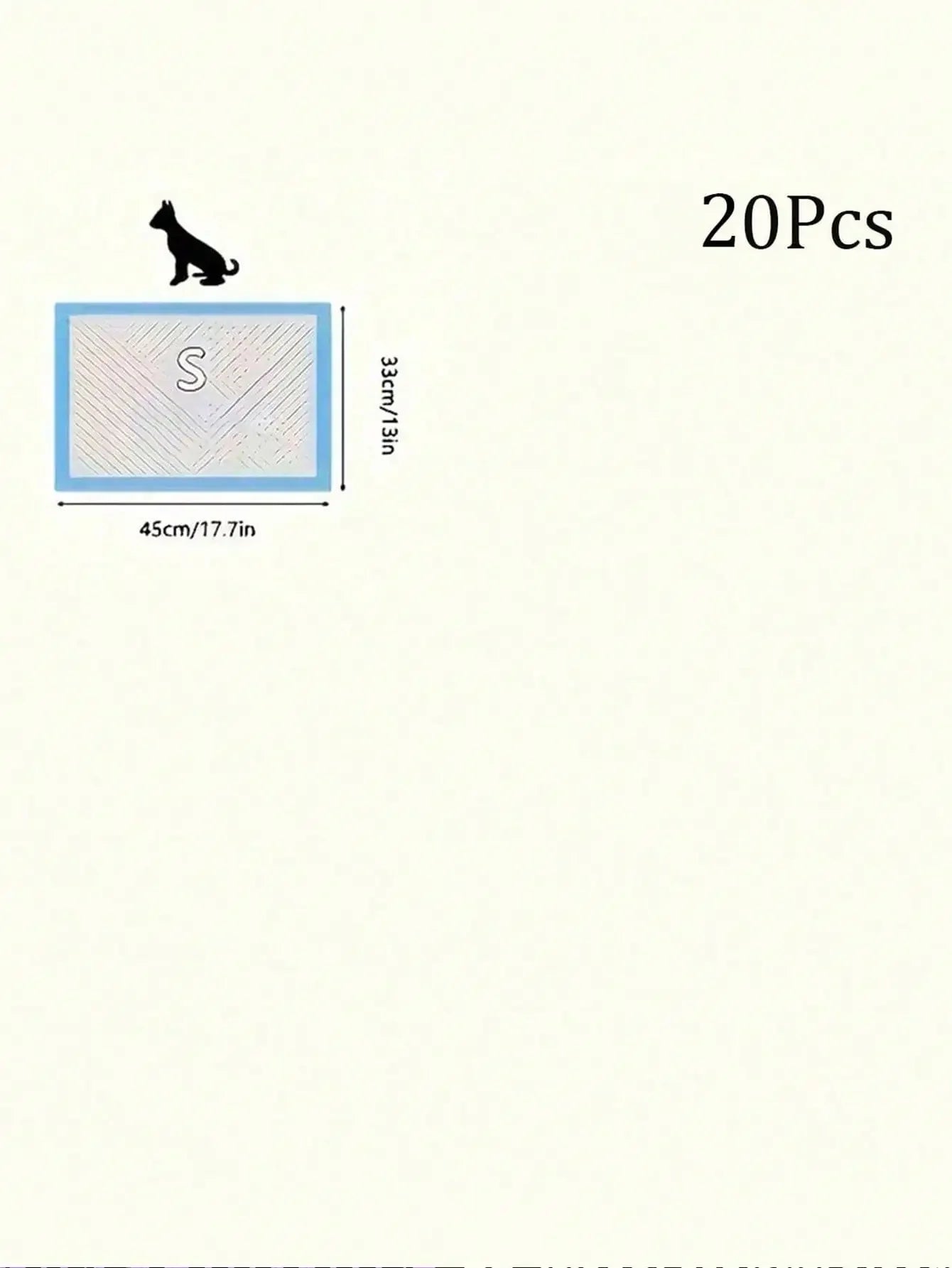 Pet Pee Pad Training Diapers 100 Pcs Thickening for Dogs