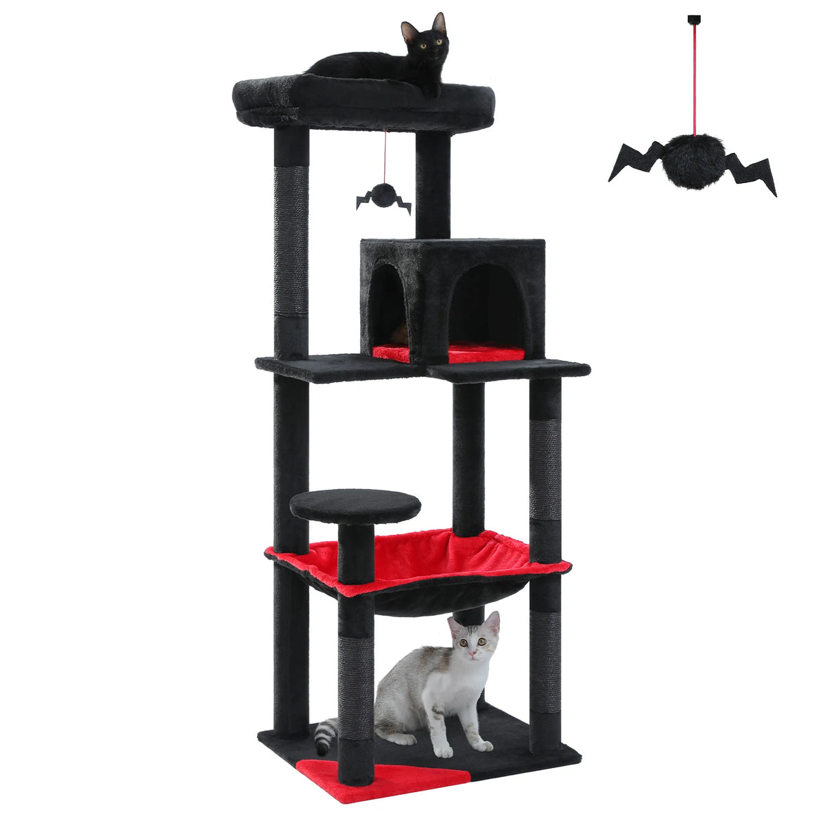 Pawz Road 5 Level Cat Tower For Large Cats Sisal Scratcher