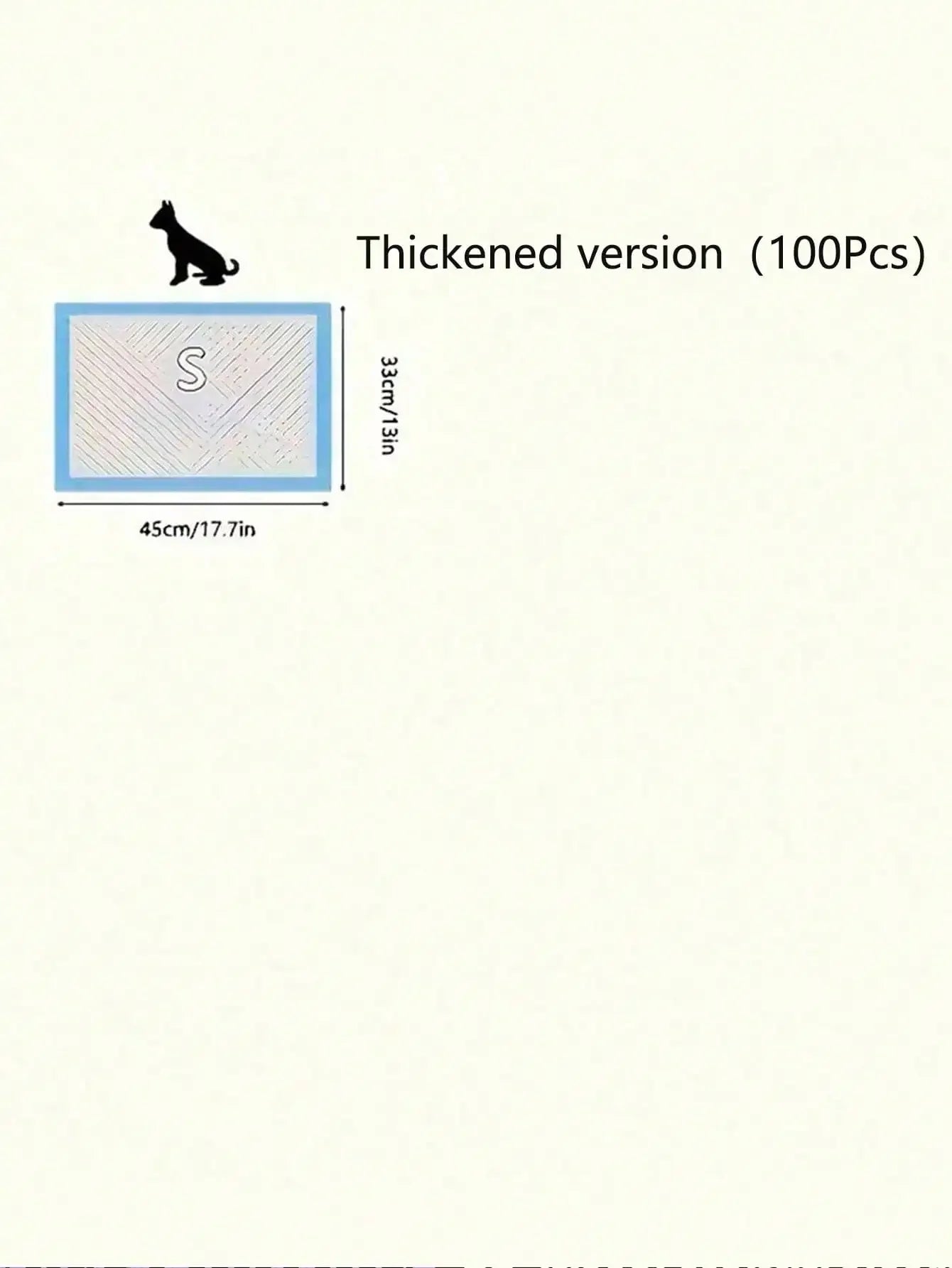 Pet Pee Pad Training Diapers 100 Pcs Thickening for Dogs