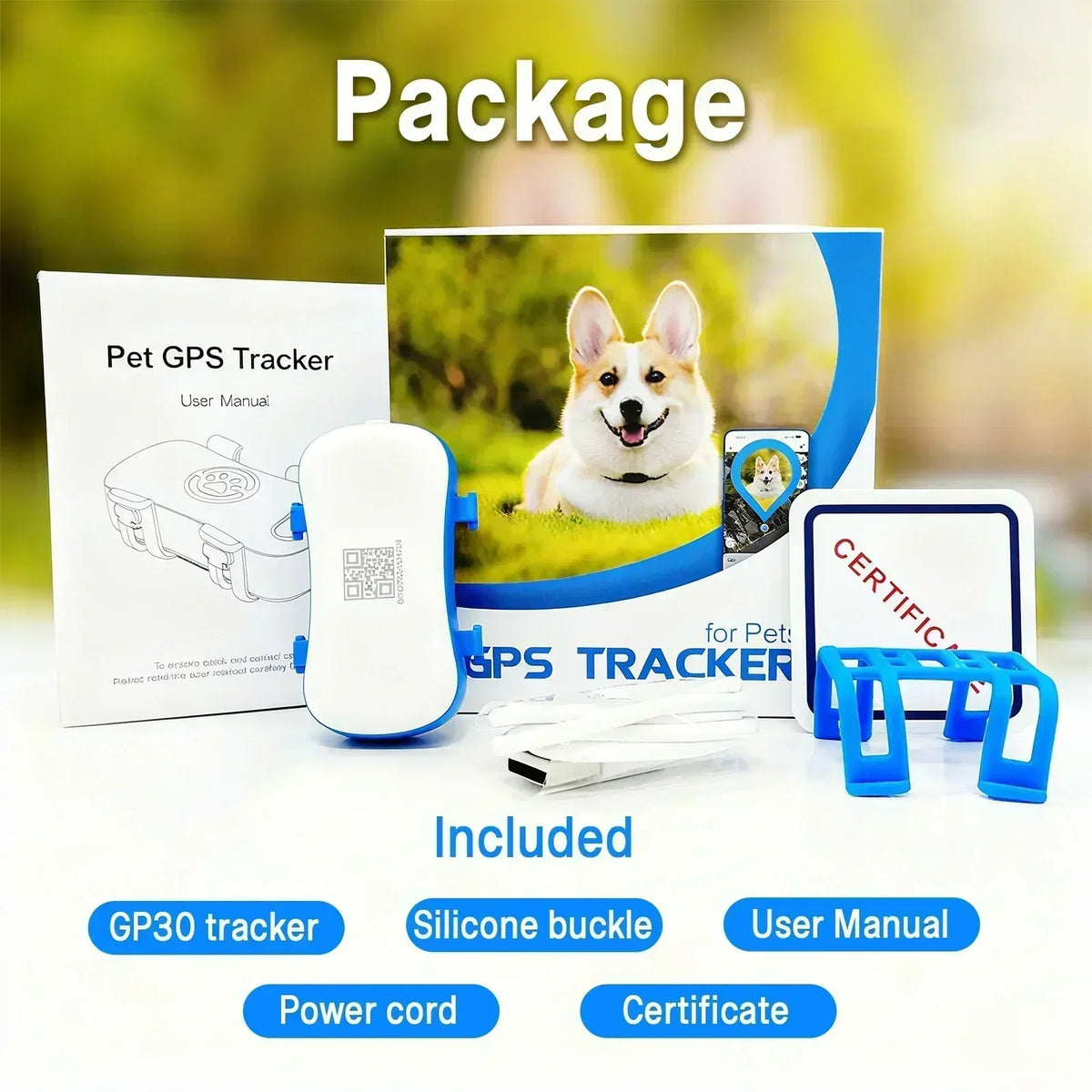 WANWAYTECH 4G GPS Pet Tracker for Dogs and Cats Tracking