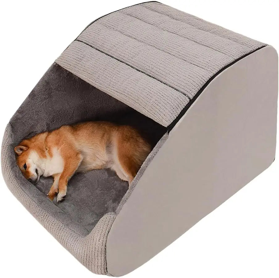 Dog Bed House With Memory Foam Cozy Indoor Cave Non Slip