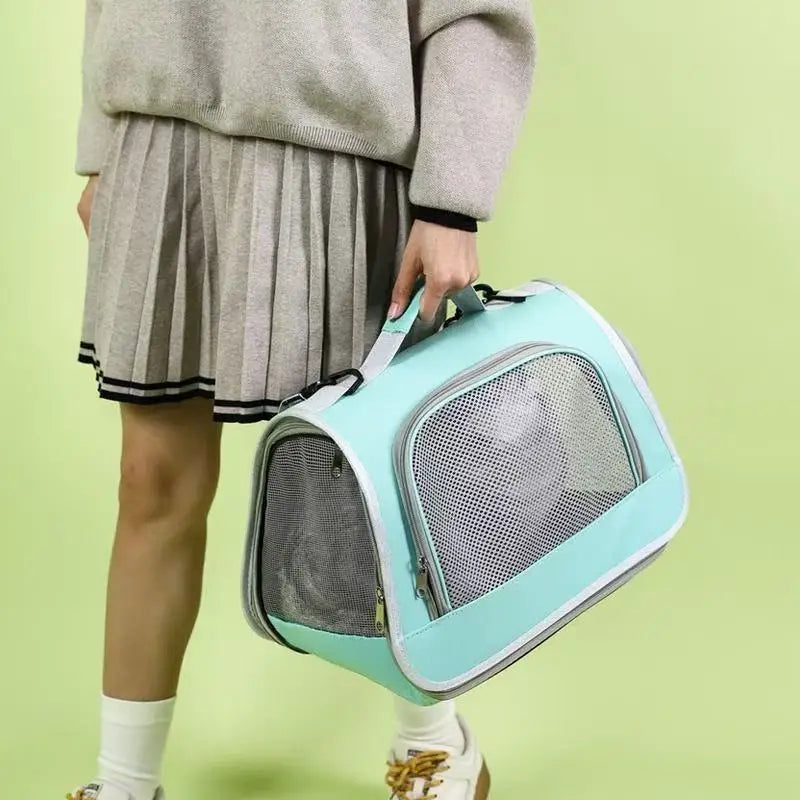 Portable Pet Carrier Handbag for Cats and Dogs Shoulder Bag