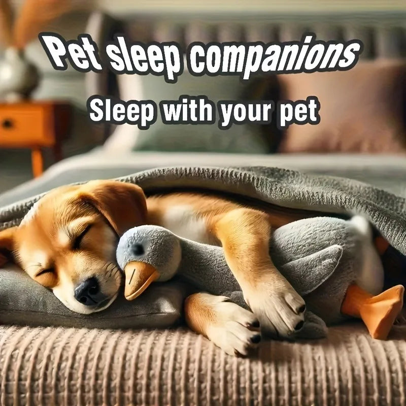 Soft Duck Plush Toy For Pets Anxiety Relief Companion