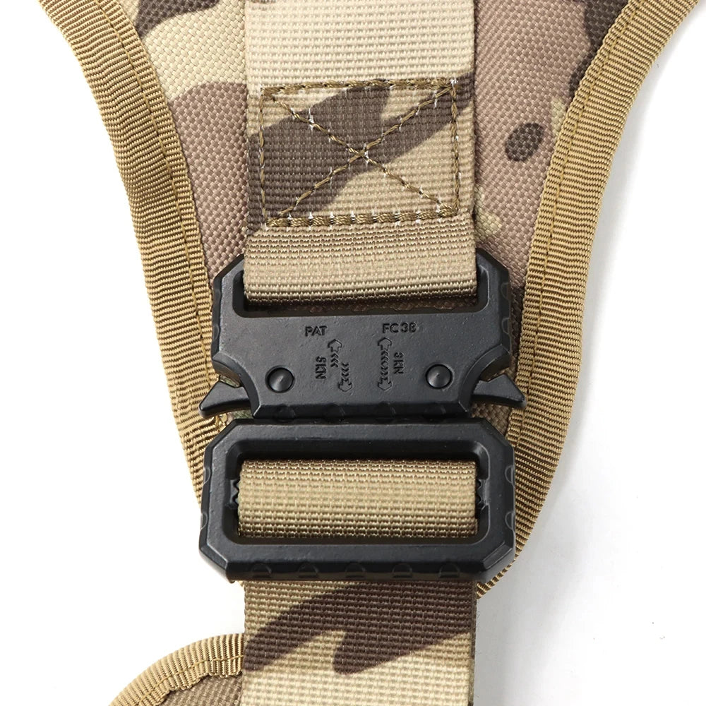 PETRAVEL Tactical Dog Harness Set with Collar Leash and Patches
