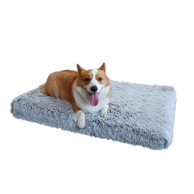 Plush Dog Bed Mat For Pets Removable Washable Cover