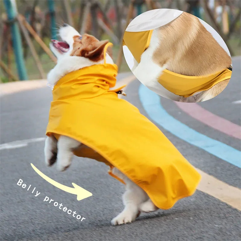NONEDropshipping Rainy Season Dog Raincoat Waterproof Puppy Coat