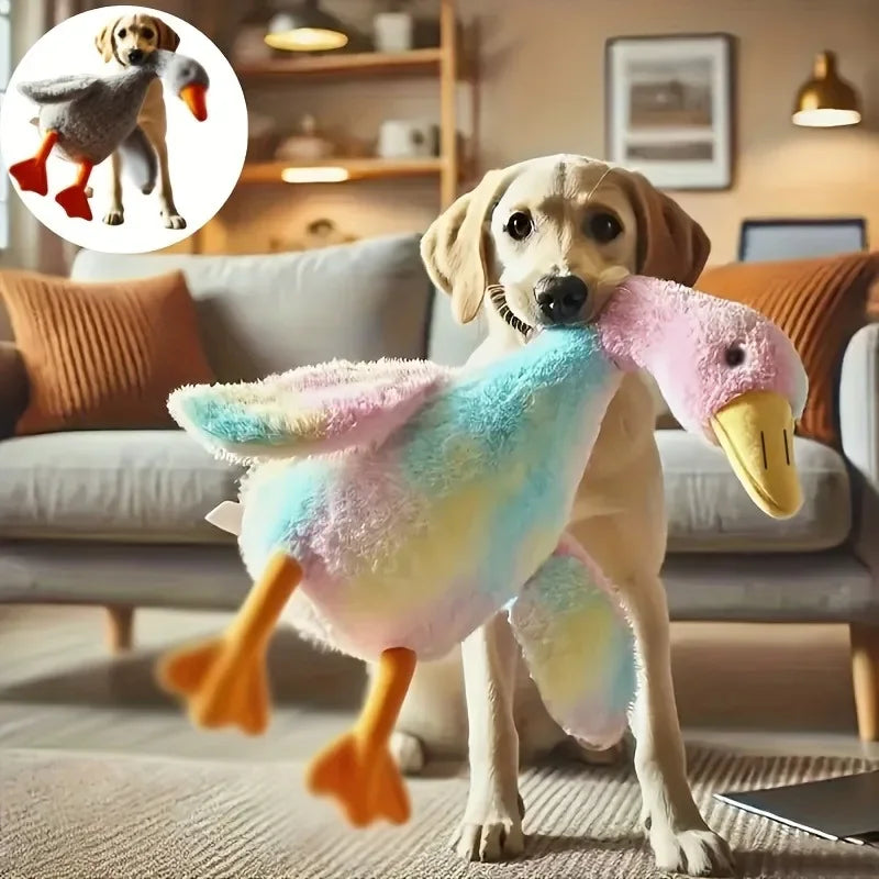 Soft Duck Plush Toy For Pets Anxiety Relief Companion