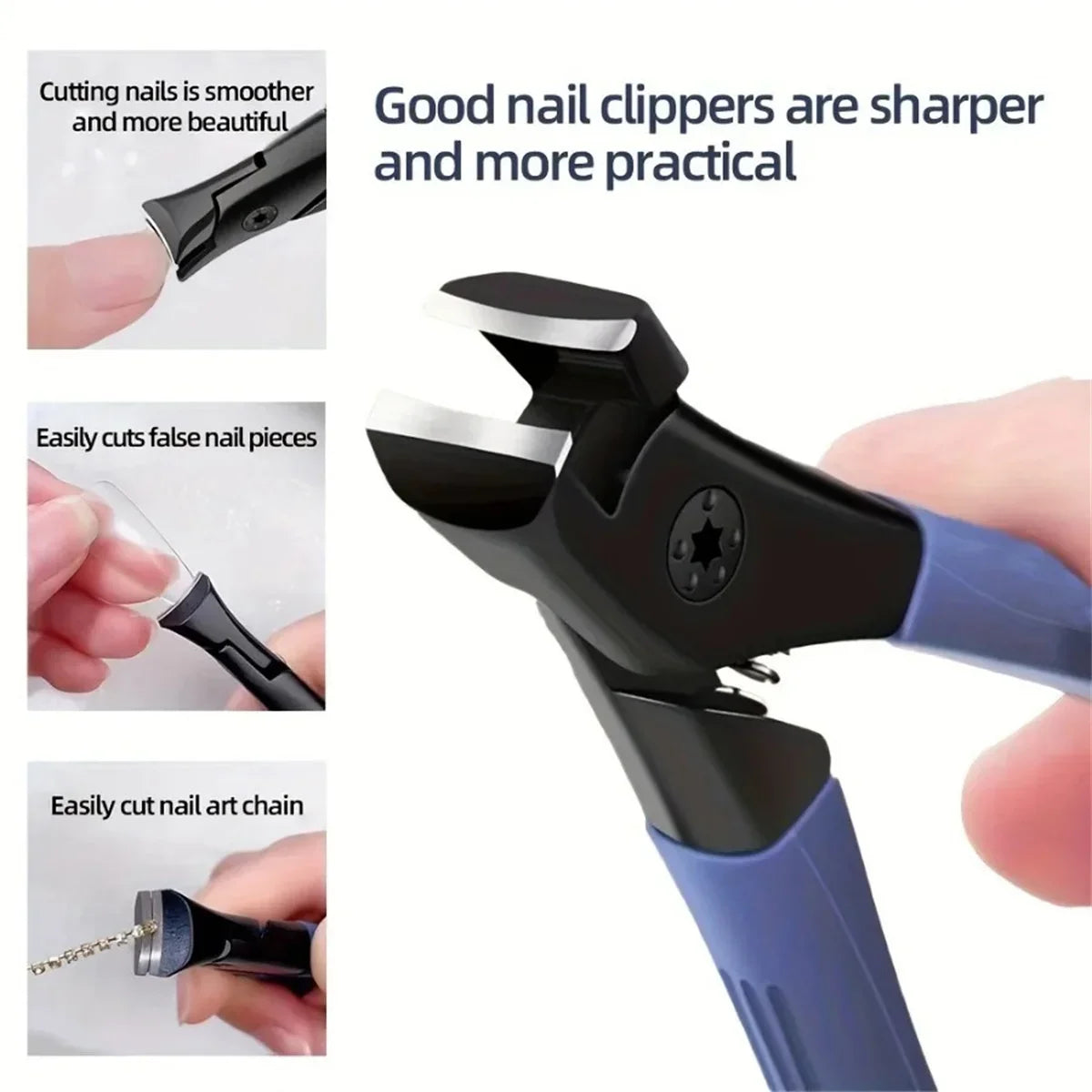 Ergonomic Handle Toenail Clipper for Thick Nails Foot Care