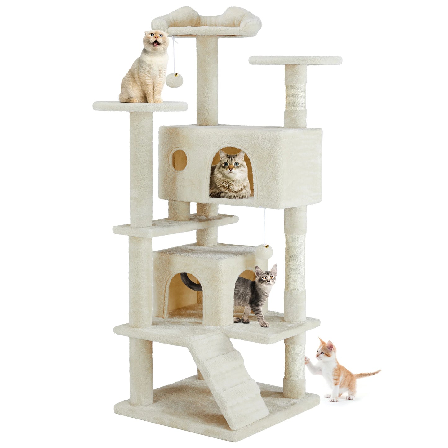 MCQ Indoor Cat Tree Tower Multi Level With Sisal Scratching Post