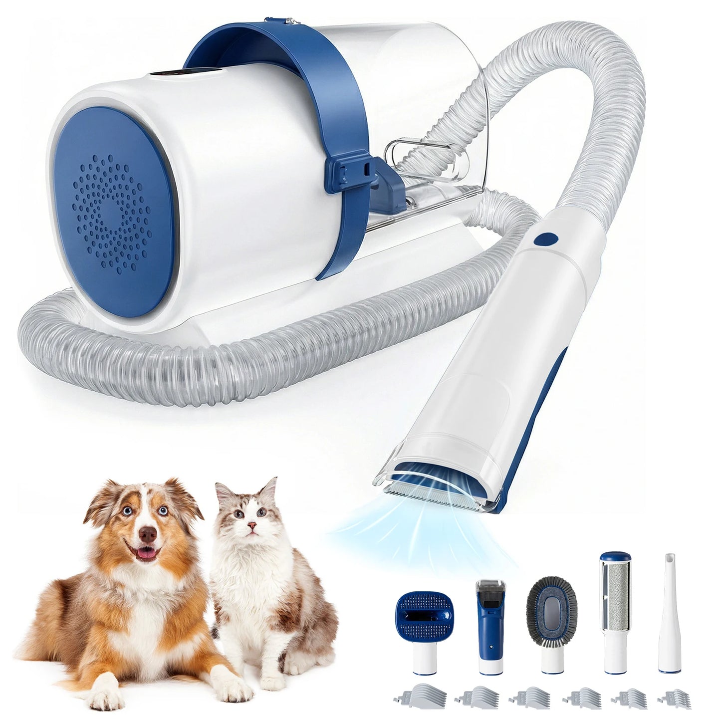 JHK Pet Grooming Vacuum Kit With Suction Modes And Tools