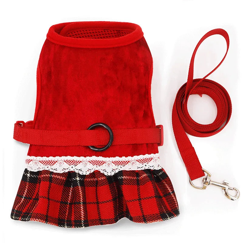 Cute Rabbit Chest Harness With Leash Pet Vest For Pets