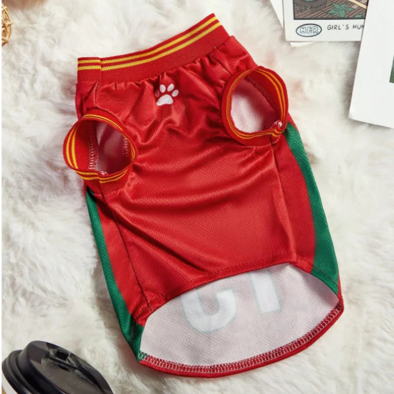 Breathable Mesh Schnauzer Dog Clothes Jersey For Pets And Puppies