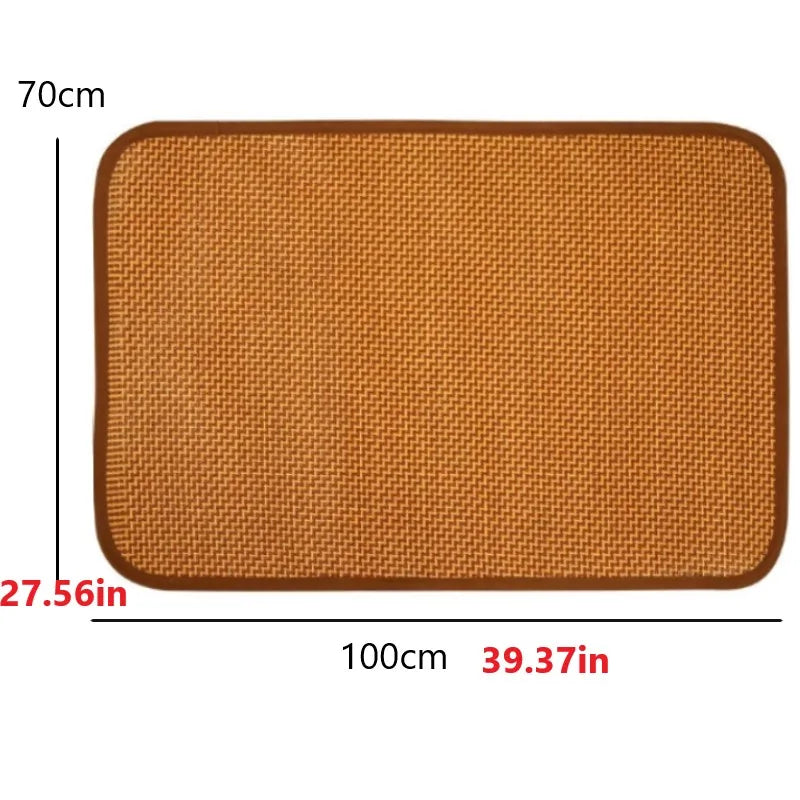 Dog Cooling Mat For Pets Bamboo Bed Ice Pad Comfort