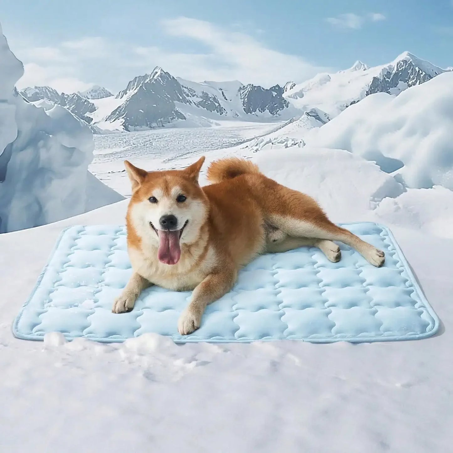 Summer Pet Cooling Mat For Dogs And Cats Self Cooling Pad Breathable Bed