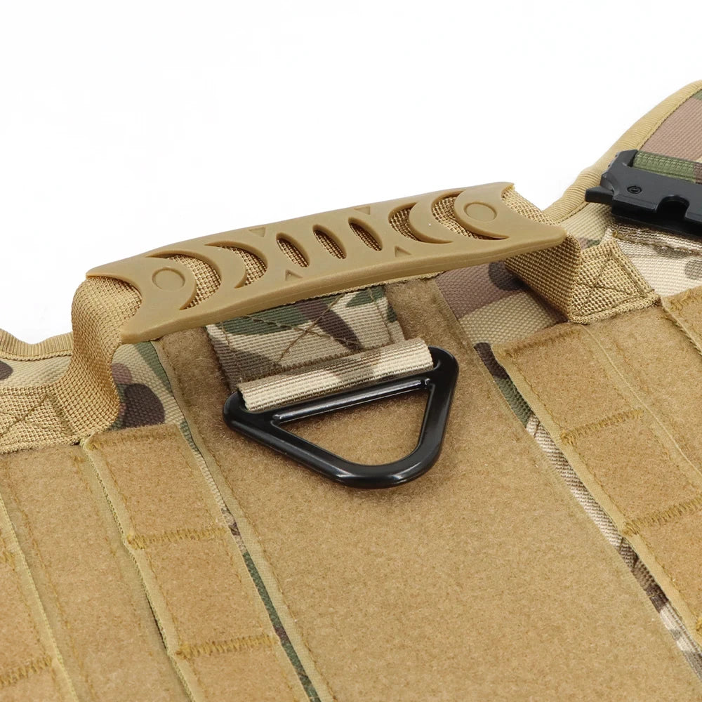 PETRAVEL Tactical Dog Harness Set with Collar Leash and Patches
