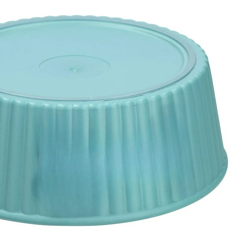 Woof Embossed Plastic Pet Food And Water Bowl For Dogs