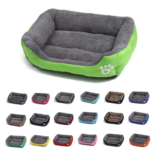 BPEDT Warm Plush Dog Bed With Waterproof Bottom For Pets