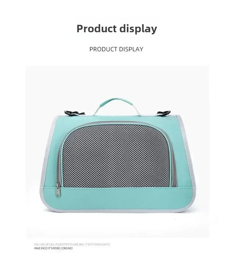 Portable Pet Carrier Handbag for Cats and Dogs Shoulder Bag