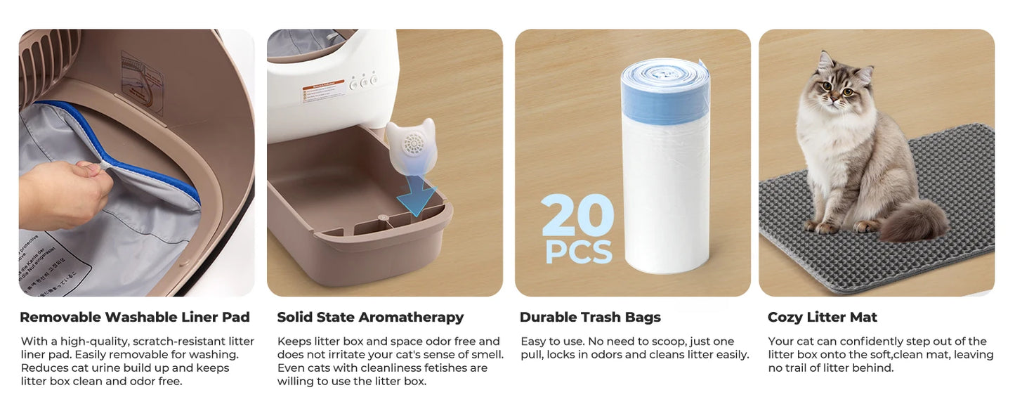 Lunapurr Self Cleaning Cat Litter Box With App Control