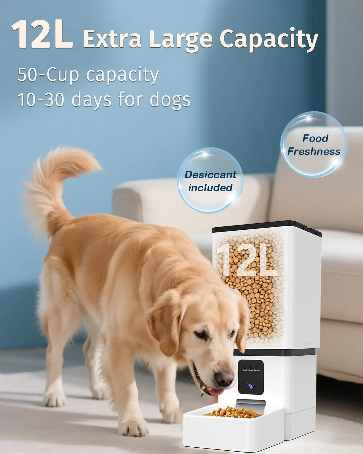 Smart Dog Feeder With Camera HD And WiFi App Control