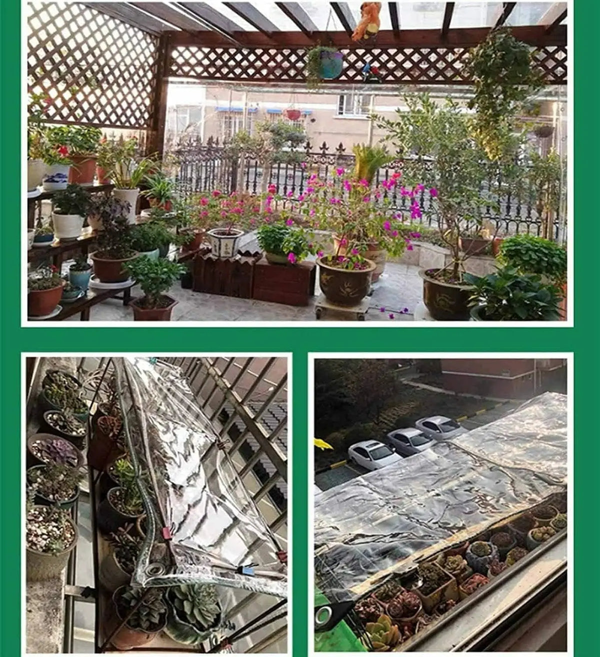 Waterproof PVC Tarpaulin With Eyelets for Garden Furniture and Greenhouses