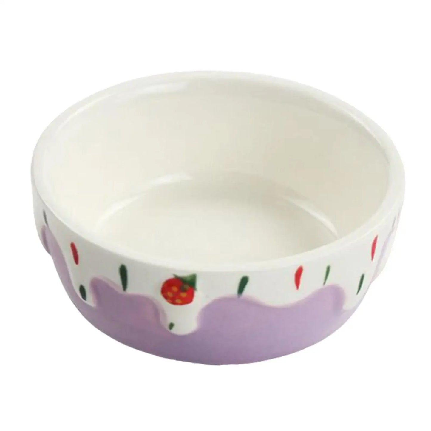 Ceramic Hamster Food Bowl Easy To Clean Portable Feeding Dish