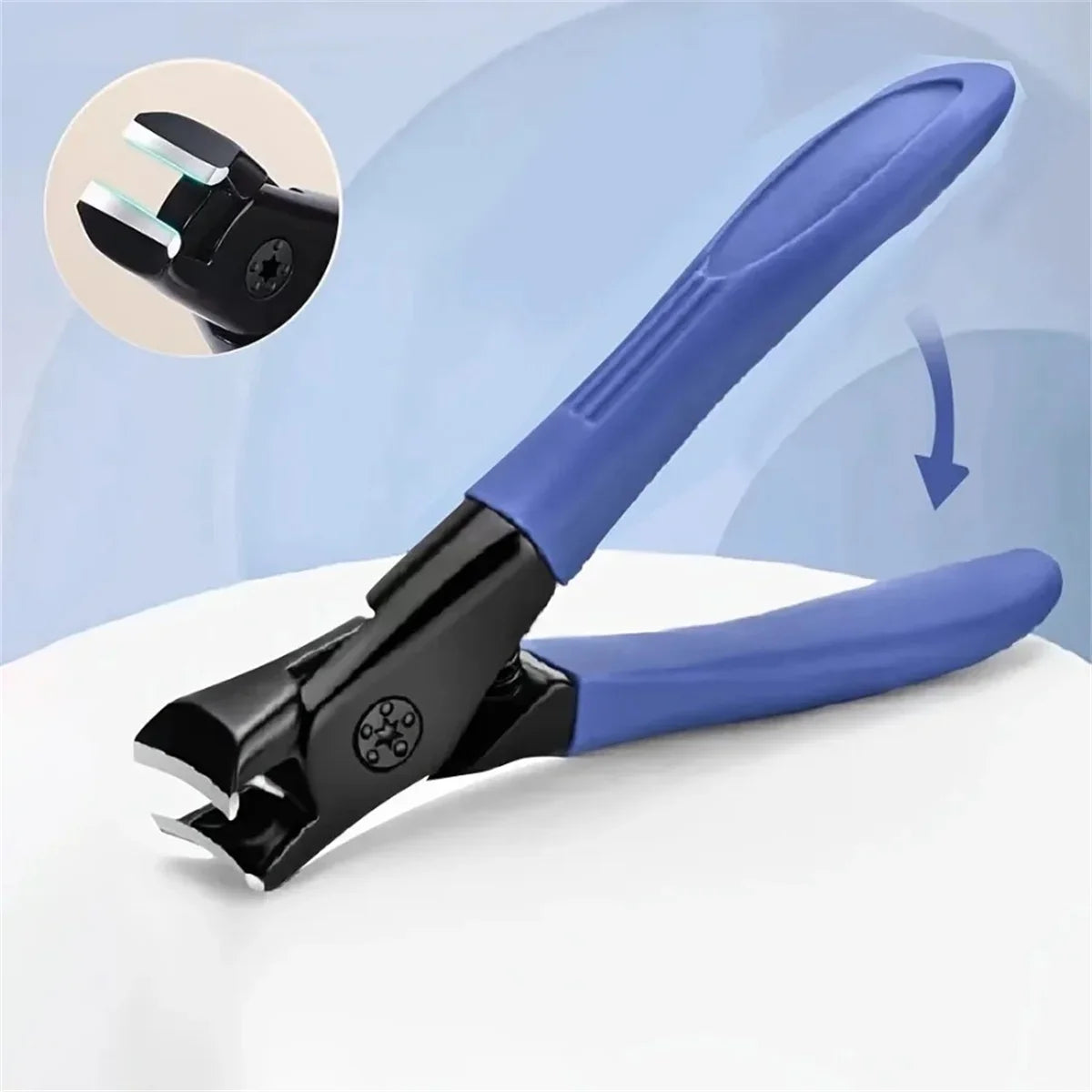 Ergonomic Handle Toenail Clipper for Thick Nails Foot Care