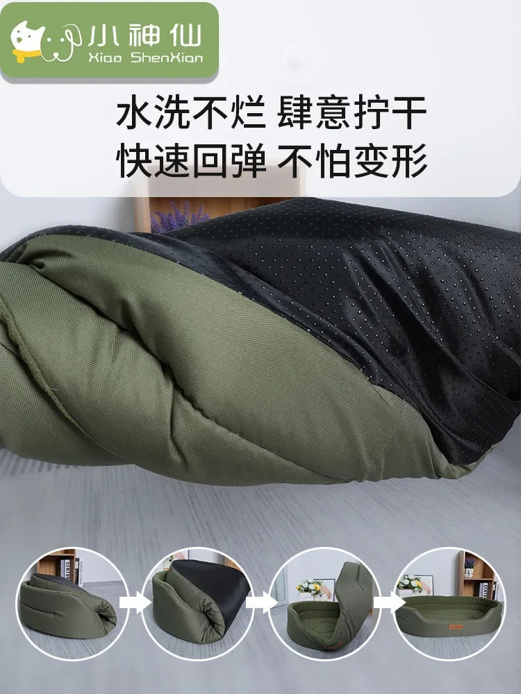 Square Dog Bed Waterproof Washable Inner Pad Pet Sofa