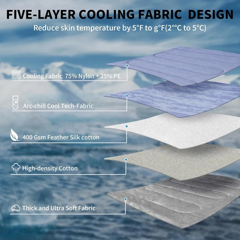 Self Cooling Dog Bed With Arc Chill Technology Washable