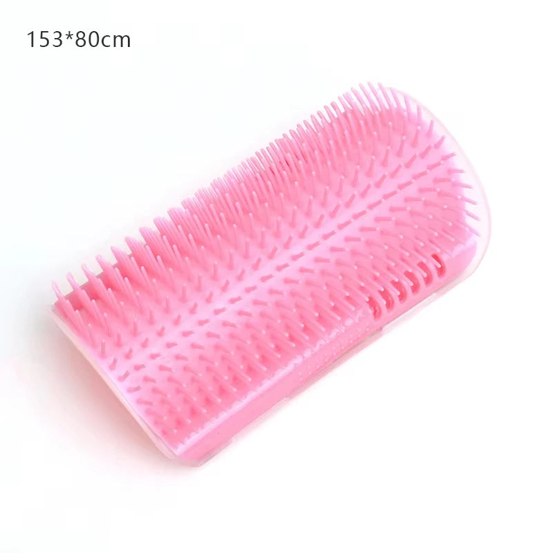 Cat Corner Scratcher Massage Comb With Catnip For Grooming and Deshedding