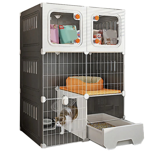 Indoor Cat Cage With Bed Catio Kit Cat Kennel Hammock
