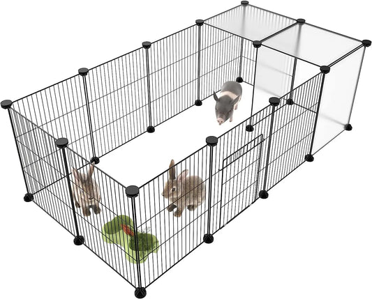DIY Pet Playpen For Small Animals Cage With Front Door