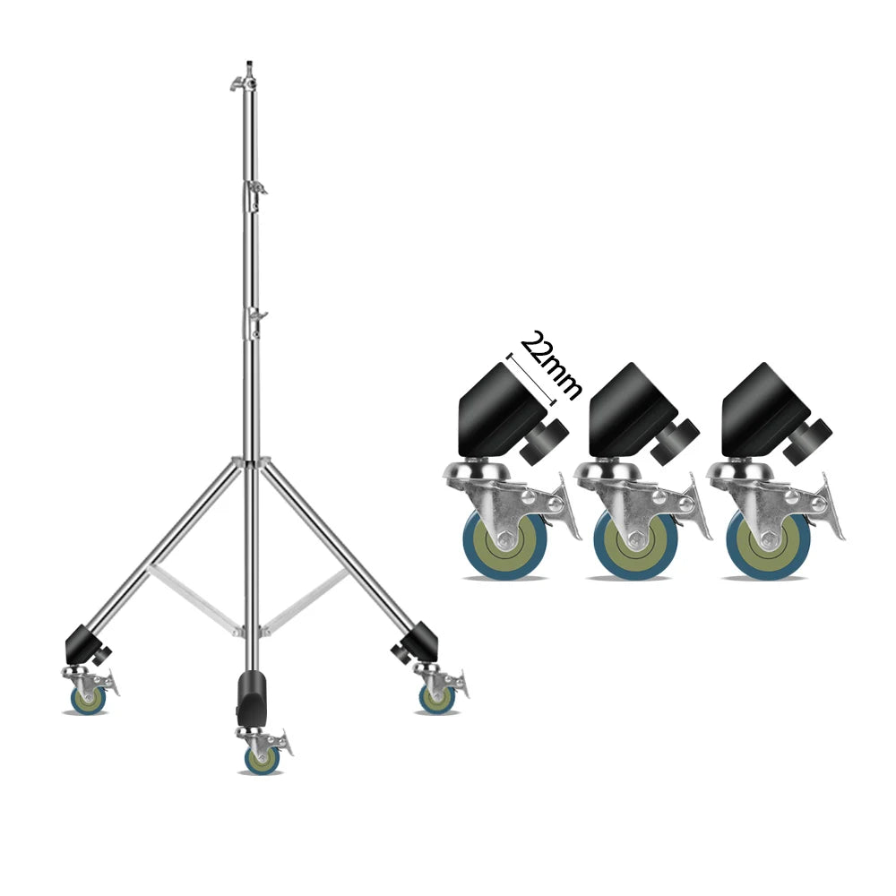 SH Professional Photography Studio Support Stand With Three Wheels